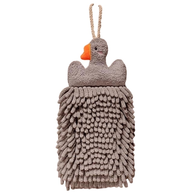 Iumwxz Hanging Towel with Loop, Super Absorbent Fast Drying Soft Fabric Hand Towel for Kitchen Bathroom Laundry Room RV, Space Saving Design