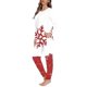 thumbnail image 3 of Pijama de diseño navideño para mujer, ropa de dormir informal de manga larga, conjunto de dos piezas, ropa de casa cómoda y elegante, estampado a pedido, 3 of 4