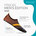 thumbnail image 4 of FITKICKS Classic Active Footwear Foldable Water Shoes, Sand (Men's), 4 of 7