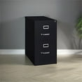 thumbnail image 2 of Scranton & Co 25" 2-Drawer Metal Letter Width Vertical Filing Cabinet in Black, 2 of 9