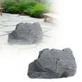 thumbnail image 3 of Lightweight Rock Cover - 12" Realistic Stone for Outdoor Decor, PU Foam Well Pump Cover, Landscape Rocks for Garden, Yard, Aquarium, and Patio Decoration, 3 of 7