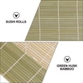 thumbnail image 4 of EeaseMX 1 alfombrilla de bambú verde para sushi, herramienta de cocina para hacer sushi (30 x 30 cm), 4 of 7