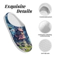 thumbnail image 5 of Disketp Fantasy Treehouse Planet Scene Women's Men's Slippers Plush Slip-On House Slipper for Winter Indoor Soft Cushion Non-slip Fluffy Slides Slippers-13, 5 of 7