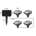 thumbnail image 3 of Luces solares para pasillos exteriores | Iluminación decorativa LED de alto brillo para jardín | Encendido/apagado automático | ABS IP65 impermeable | De anochecer al amanecer | Negro | 1 luz y 1, 3 of 9