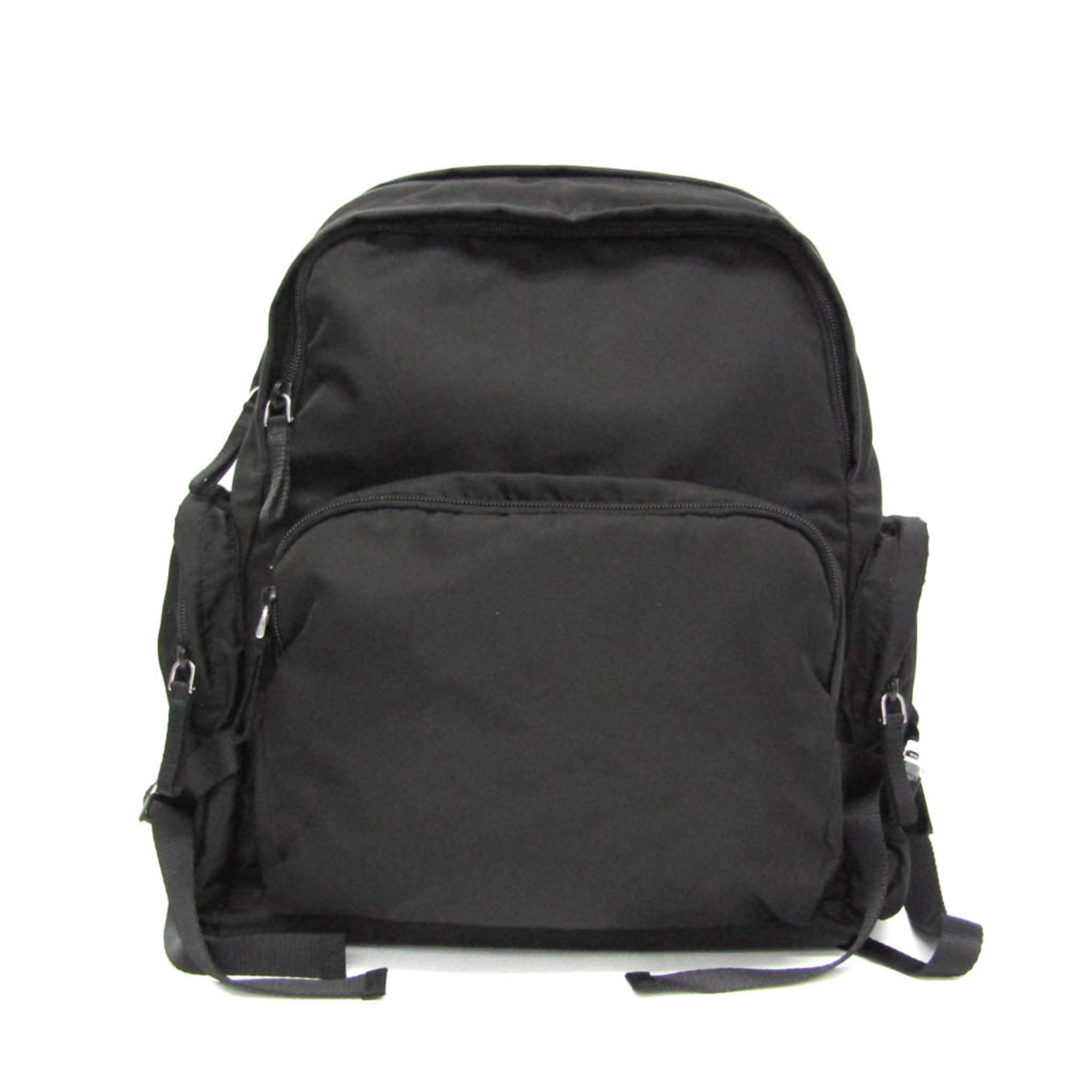 Pre-Owned Prada TESSUTO MONTAGN VZ0052 Men's Nylon Backpack Black