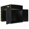 thumbnail image 5 of Mirightone Gaming Loft Bed with Desk ,Wardrobe, Ample Storage Space, and RGB LED Light, Full Size Wood Loft Bed Frame with Storage Shelve for Boys Girls Teens.(Green), 5 of 7