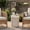 Light Beige, variant on FOROUTIA 19.5" Black Tree Stump Side Table, Waterproof Magnesium Oxide Faux Wood Accent Table for Patio, Living Room, Bedroom, Small Space End Table, Sturdy Outdoor Stool, Lightweight Nightstand