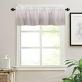 thumbnail image 5 of Grey White Valance for Windows Ombre Curtains Valances Modern Gradual Color Curtains Rod Pocket Window Treatment for Kitchen Living Room Bedroom Bathroom Home Decor 1 Panel 54x18 Inch, 5 of 6