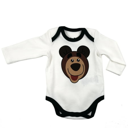 UPC: 0195466006625 | Masha and The Bear Long Sleeve Baby Bodysuit