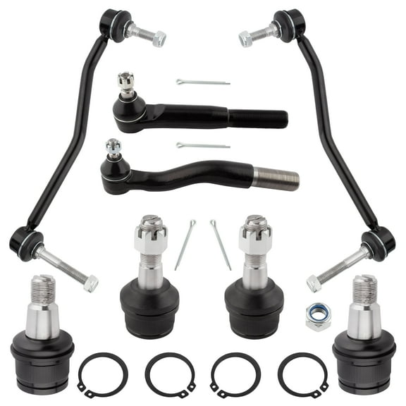 BOXI Front Lower Upper Ball Joints Sway Bar Link Suspension Kit Fit for Ford F-250 F-350 F-450 F-550 Super Duty 2000-2004 / for Ford Excursion 2000-2005 All 4WD Models | ES3423 K8388 K80273 K80274