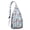 White-15, variant on Boho Tropical Floral Sling Backpack – Hawaiian Print Hiking Daypack with Jungle Leaves, Hibiscus & Palm Leaf Design, Lightweight & Waterproof for Summer Beach & Resort Travel