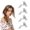 style:style2;, variant on 4pcs bowknot metal hair clip with side clips for women's hair accessories Y2K hair accessories-style:style1;