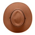 thumbnail image 3 of JAHH Shapeable Western Cowboy Hat for Men Women Felt Fedoras Cap Outback Cowgirl Jazz Hats with Belt Buckle Sunhat Winter, 3 of 6