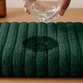 thumbnail image 4 of RIVERSIDE 2 Pack Oversized Bath Sheets 35x70 Soft Quick Dry 600 GSM Ribbed Cotton Towels - Red/Hunter Green, 4 of 8