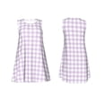 thumbnail image 7 of Yiaed Purple Checkboard Print Women's Sleeveless Dress, Loose Fit Summer Dress, Casual Sleeveless Dress for Women, 7 of 7