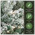 thumbnail image 4 of National Tree Company 7.5 ft. Pre-Lit Artificial Acacia Pencil Slim Christmas Tree, Green, 350 Clear Lights, Flocked, Includes Stand, 4 of 8