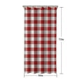 thumbnail image 5 of Red and White Plaid Pattern Shower Curtain 36"x72" ,Bathroom Decorative Shower Curtains Set with 12 Hooks,Modern Waterproof Washable Shower Curtain, 5 of 6
