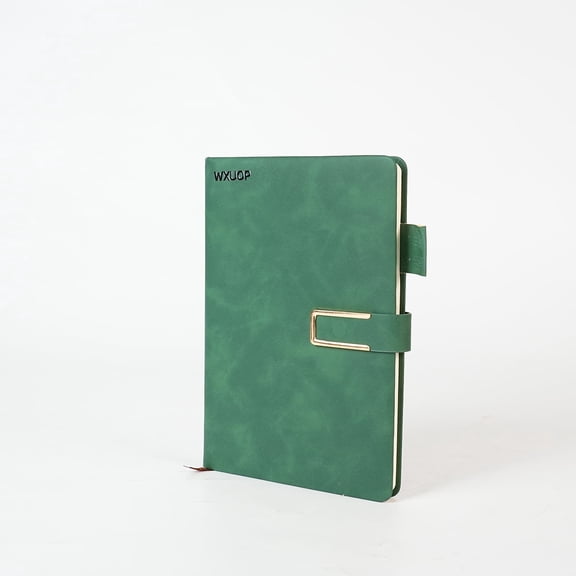 WXUOP Vintage A5 Paper Notebooks, 200 Pages Green