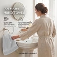 thumbnail image 5 of RIVERSIDE Hand Towel 6 Pack 16x28 Soft and Quick Dry Cotton Towels for Home Gym & Spa - White, 5 of 8