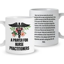 Nurse Gift Coffee Mug, a Prayer for Nurse Practitioners, Christmas Birthday Retirement Gift for RN Woman Nurse Week Gift Graduation Gift for Nursing School Student, Ceramic 11oz