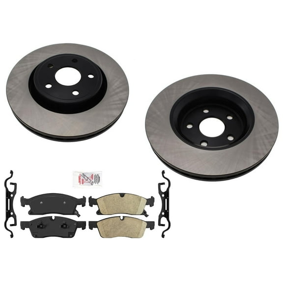 Larger 350MM Disc Brake Rotors and Brake Pads for Jeep GRAND CHEROKEE 2011-2016