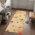 thumbnail image 3 of Hallway Runner Rug 2'x6', Maple Leaves Fall Kitchen Runner Rugs Non-Slip Carpet Mats, Thanksgiving Rustic Retro Botanical Bedside Rugs Runners Washable Floor Carpet for Bathroom Laundry Room, 3 of 7