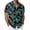 Black Green Floral, variant on Lmueinov Hawaiian Shirt for Men Button Down Summer Beach Men's and Big Men's Tropical Flower Print Short Sleeve Shirt, S-4X
