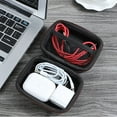 thumbnail image 6 of XISAOK Mini USB Data Cable Organizer Leather Earphone Storage Bag for Case Zipper Pouch, 6 of 17