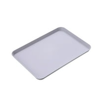 Clearance! Plertrvy Barbecue Grill Pan, Fast Food Tray Rectangular Serving Trays Serving Tray for Indoor Plastic Fast Food Tray