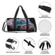 thumbnail image 4 of Fotbe Blue Lipped Pit Viper And Three Pink Roses Bolsa Deportiva de Lona Plegable con Estampado, Bolsa de Gimnasio con Bolsillo Seco/Húmedo, Bolsa de Viaje Ultraligera de Gran Capacidad, 4 of 6