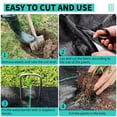 thumbnail image 5 of Danolapsi Heavy Duty Weed Barrier Fabric,2.4oz Woven Landscape Fabric, Weather-Proof Ground Cover with Stops Weeds and Allows Water Flow, for Driveway, Garden, Flower Bed & Yard, 5 of 7