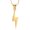 Gold, variant on Personalize Simple Lightning Urn Pendant Cremation Jewelry for Ashes Holder Memory Necklace Memorial Jewelry