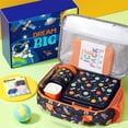 thumbnail image 3 of Lunch Box Set with Bento Box, Stainless Steel Vacuum Thermo Food Jar, Ice Pack, Utensils, Portable Insulated Lunch Bag for School, Travel, Office (Space), 3 of 9