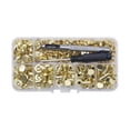 thumbnail image 1 of segolike Rivet Box Set Steel Rivets for Crafting Clothing Accessories DIY Enthusiasts Golden, 1 of 9