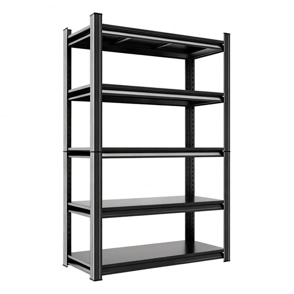 Industrial 5-Tier Metal Shelving, 2000 lbs Heavy Duty Adjustable Garage Storage Shelf Unit, Utility Rack for Warehouse, Basement, Kitchen, Office | 36"W x 18"D x 72"H