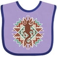 thumbnail image 3 of Inktastic Southwestern Native Pattern Lizard Boys or Girls Baby Bib, 3 of 4