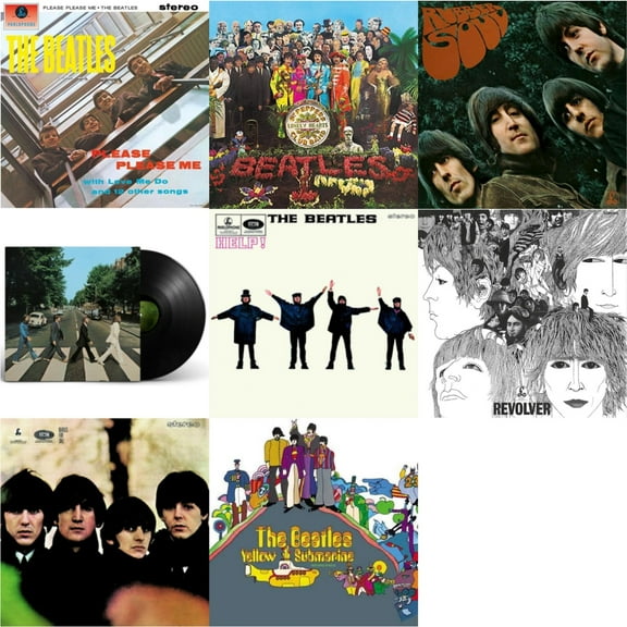 Please Please Me & Sgt. Pepper's Lonely Hearts Club Band (2017 Stereo Mix/180G/Original Stencils) & Rubber Soul & Abbey Road Anniversary & Help & Revolver Special Edition & Beatles [LP Vinyl Bundle]