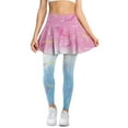 thumbnail image 2 of FUIALDOLGento Colorful Tie Dye Musical Athletic Skirts with Leggings for Women Lady Valentines Day Skirted Leggings Breathable Stretchy Tennis Skirt with Leggings Golf Pickleball Clothes,Size L, 2 of 7