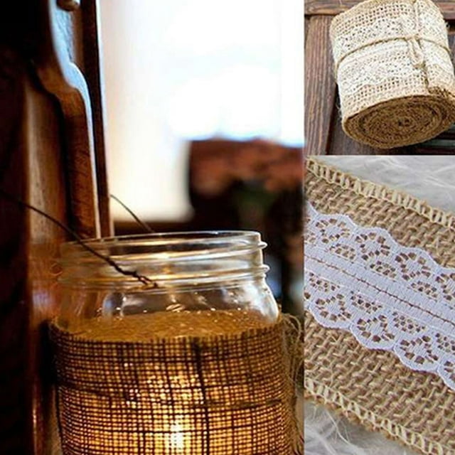 TABLETREANDS De Yute Y Encaje Para De Hogar Y Bodas Uso Manualidades