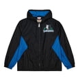 thumbnail image 2 of Men's Mitchell & Ness Black Minnesota Timberwolves Playmaker Full-Zip Hooded Windbreaker Jacket, 2 of 6