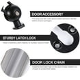 thumbnail image 3 of Mobutofu 2 Pcs Screen Door Safety Chain Stainless Steel Black Adults Home Security, 3 of 6