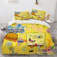 thumbnail image 1 of Spongebob Bedding Suit, Three-piece Set, 3D Printing, Soft Microfiber, Cartoon Duvet Cover-ZJKDGJKJ, 1 of 4