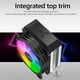 thumbnail image 5 of CR1200E 2 Heat Pipe CPU Cooler RGB 3Pin Ventiladores de refrigeración Disipador de calor Ventilador de luz Radiador, 5 of 8