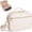 Beige-Pure Ribbon, variant on 2 Layer Large Bible Carrying Case for Women, Church Bag with Handle, Shoulder Strap and Storage Pocket Protector