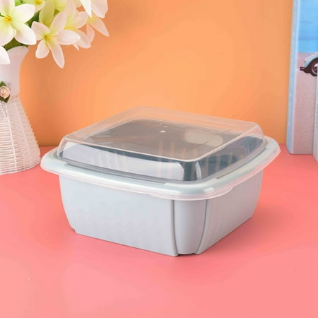 

Vegetable Washing Double Layer Detachable Drain Basket Kitchen Accessories with Lid New