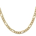 thumbnail image 2 of 14K Yellow Gold Figaro Chain Necklace 30 inch 5.25 mm Flat with Lobster Clasp, 2 of 4