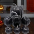 thumbnail image 4 of 7x Assorted Artificial Pumpkins Fall Foam Crafts Halloween Home Decors, 4 of 7