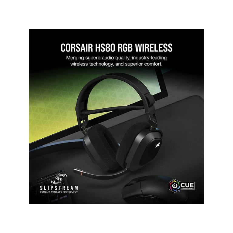 Corsair HS80 RGB WIRELESS Premium Gaming Headset with Dolby Atmos