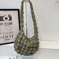 thumbnail image 4 of Bolso Nube para Mujer Bandolera Informal Nailon Acolchado Gran Capacidad (verde Retro), 4 of 9