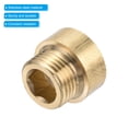 thumbnail image 4 of Unique Bargains Shower Head Extension Arm, Copper G1/2 Male to Female Thread 20mm Length Pipe Fitting, 4 of 5